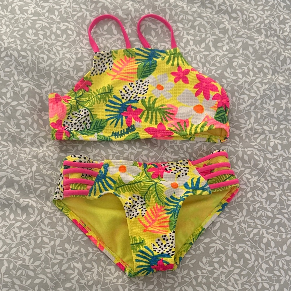 Art Class Kids Bikini Set - Pink and Yellow